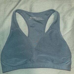 Beyond Yoga Slate Blue Sports Bra
